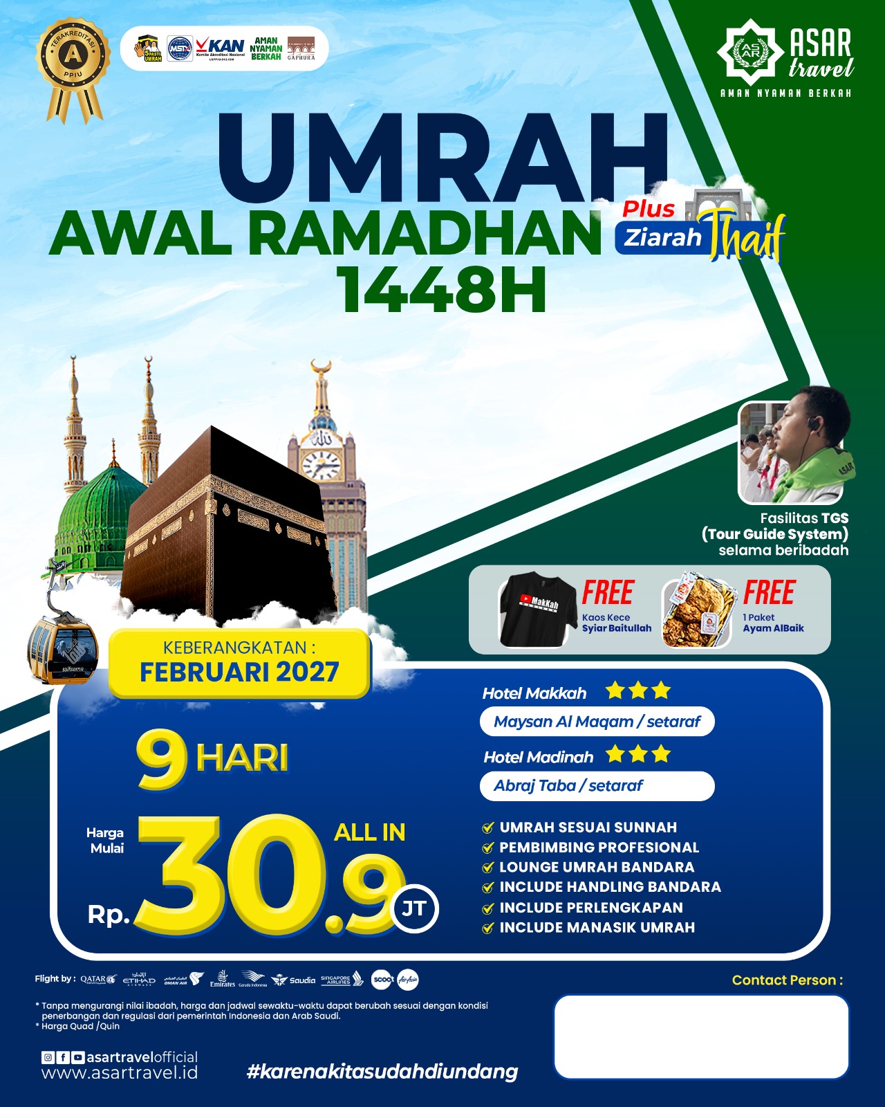 Umroh Awal Ramadhan Plus Thaif