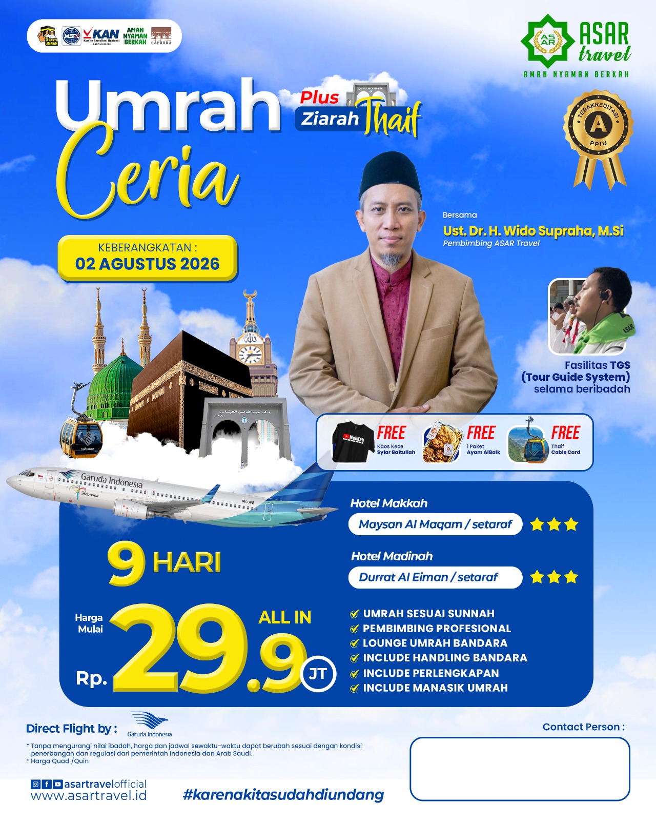 Umroh Ceria Plus Thaif Agustus 2026